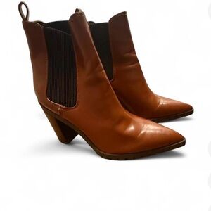 Charles David Tan Heeled Boots